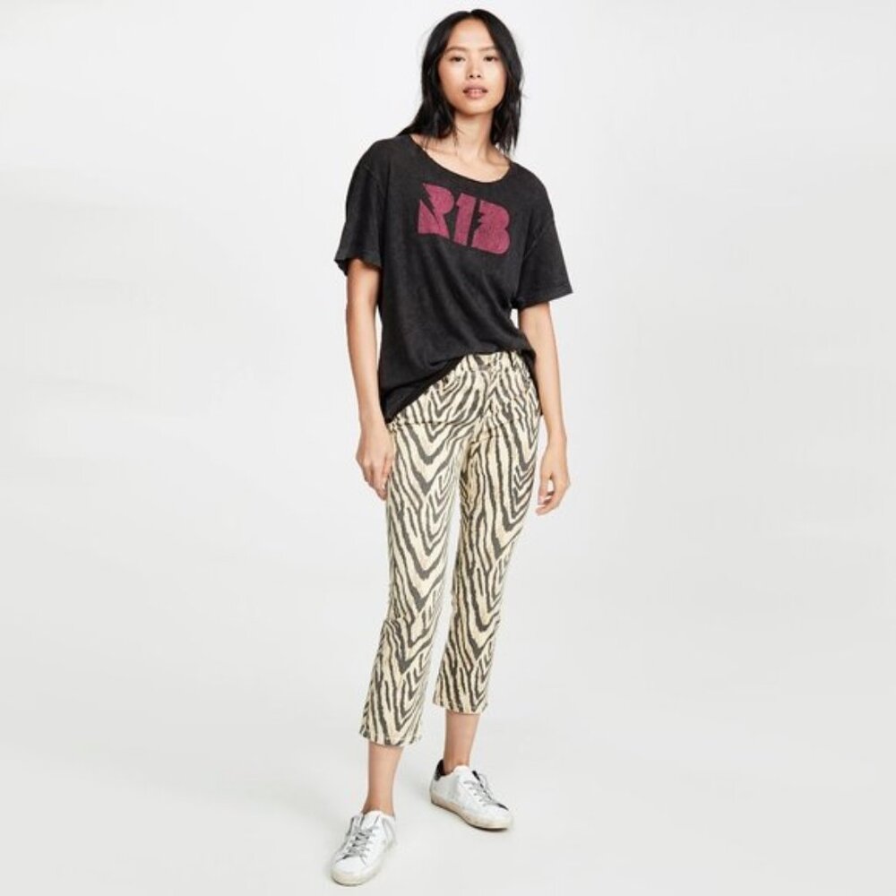 NWT Current | Elliott zebra print crop jeans